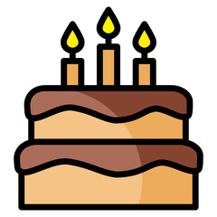 Cake  Icon Element For Design