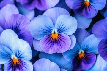Common Blue Violet Close-Up: A Spring Flower in Stunning Shades of Blue and Purple