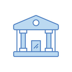 Bank Building vector icon