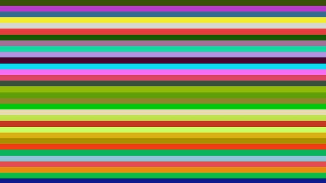 horizontal colored stripes randomly changing on the screen like in the loading of old commodore 64 computer games