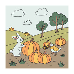 Animal rescue themed vector illustrations.