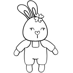 Cute rabbit st. Patrick's day celebration 
