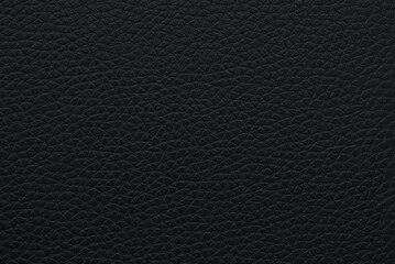 Uniform soft texture of genuine black leather