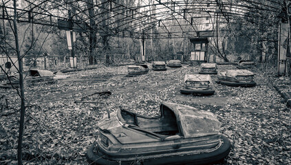 abandoned amusement park in Chernobyl