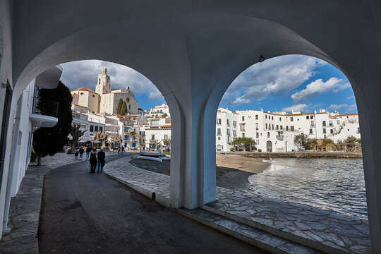 Picturesque mediterranean village of Cadaques. Costa Brava, Catalonia. Spain