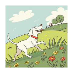 Animal rescue themed vector illustrations.