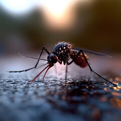 Mosquito sunset feeding disease vector control
