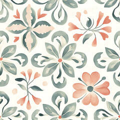 Carpet or tile patterns for interior decoration