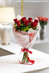 Bukiet czerwonych r&oacute;ż