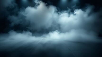 Fototapeta premium white smoke on floor Background