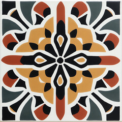 Carpet or tile patterns for interior decoration