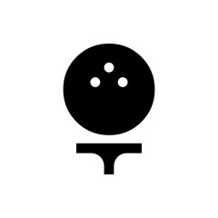 Fototapeta premium Bowling Ball on Tee 