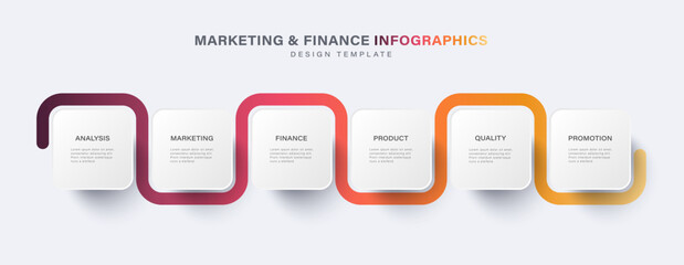 Steps business data visualization timeline process infographic template design