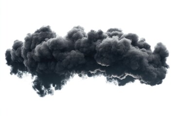 Black Smoke Chimney White Background