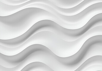 Fototapeta premium Stylish and modern minimalist seamless white wave texture pattern background with monochromatic color scheme. Abstract White Wave Forms background