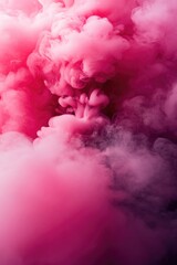 Fototapeta premium Pink Cloud Smoke Close Up
