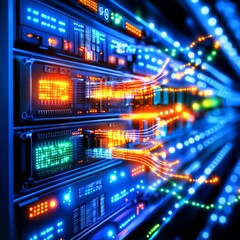 Fototapeta premium Minimizing costs for the telecom operator. Generative AI