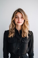 Woman with Long Blonde Hair