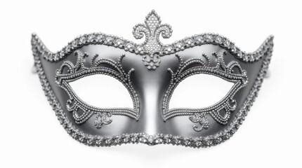 Sparkling Silver Masquerade Mask