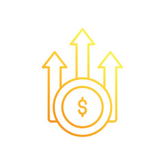 Profit vector icon