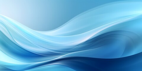 Fototapeta premium Abstract blue wave design, light background, flowing texture, website header