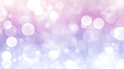 Abstract Pastel Bokeh Background With Soft Light Circles