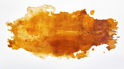 Burnt amber orange textured abstract watercolor