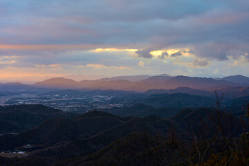 羽束山から見る夕景