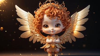 Fantasy character, cute magical angel
