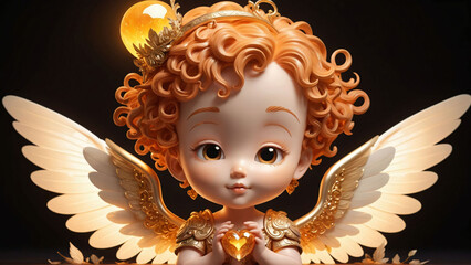 Fantasy character, cute magical angel
