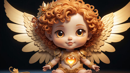 Fantasy character, cute magical angel
