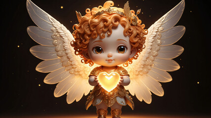Fantasy character, cute magical angel