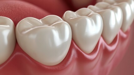 Fototapeta premium Gingivitis Symptoms: Inflammation of Gums and Dental Health Issues