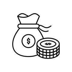 Money Bag vector icon