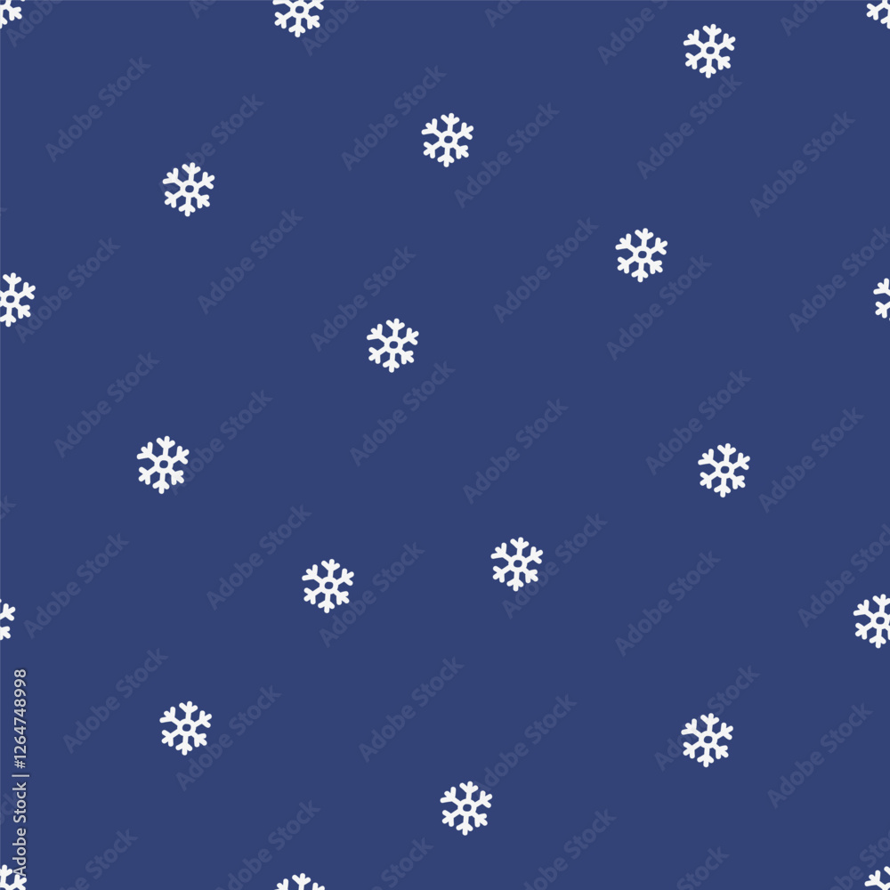 Aufkleber snow pattern. seamless endless background design with snowflakes. snowy print for winter textile, fa