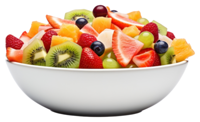PNG Fruit salad bowl strawberry.