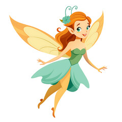 Fairy silhouette illustration black and white