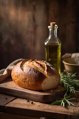 Picture illustration of delicious European bread