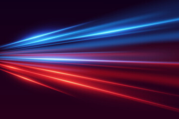 Glowing effect of shiny lines. Demonic movement speed light trail and path effect. © Oleksandr