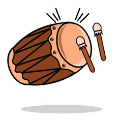 Mosque Drum Illustration