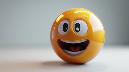 3D realistic emoji from an elevated and diagonal perspective, capturing detailed textures and expressions on a white background