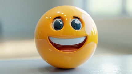 3D realistic emoji from an elevated and diagonal perspective, capturing detailed textures and expressions on a white background