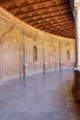 Interior of Palacio de Calos V, Alhambra, Granada, Spain
