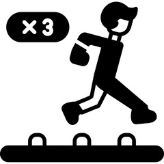 Long Jump Icon