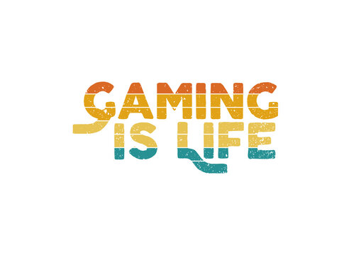 Gaming is life retro - Powered by Adobe