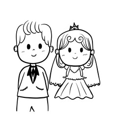 wedding bride and groom