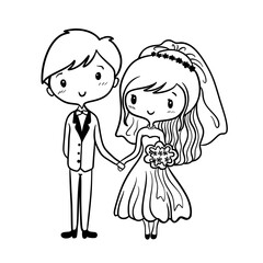 wedding bride and groom