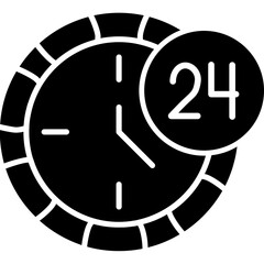 24 Hours Icon