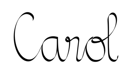 Handwritten female name 