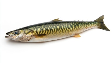 Freshly Caught Mackerel Fish with Striking Patterns on Its Body